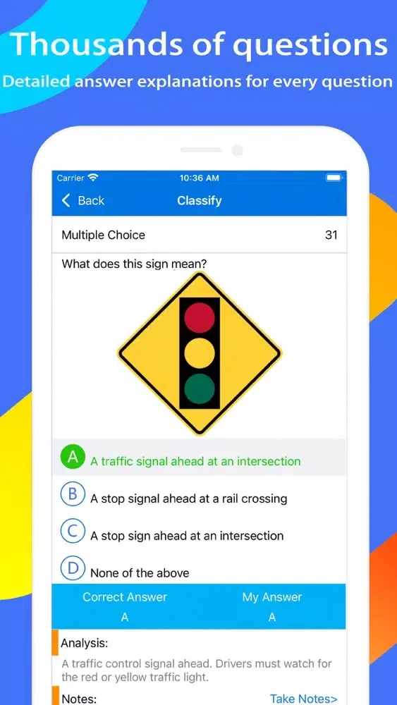 Tangkapan layar Florida DMV Test Expert