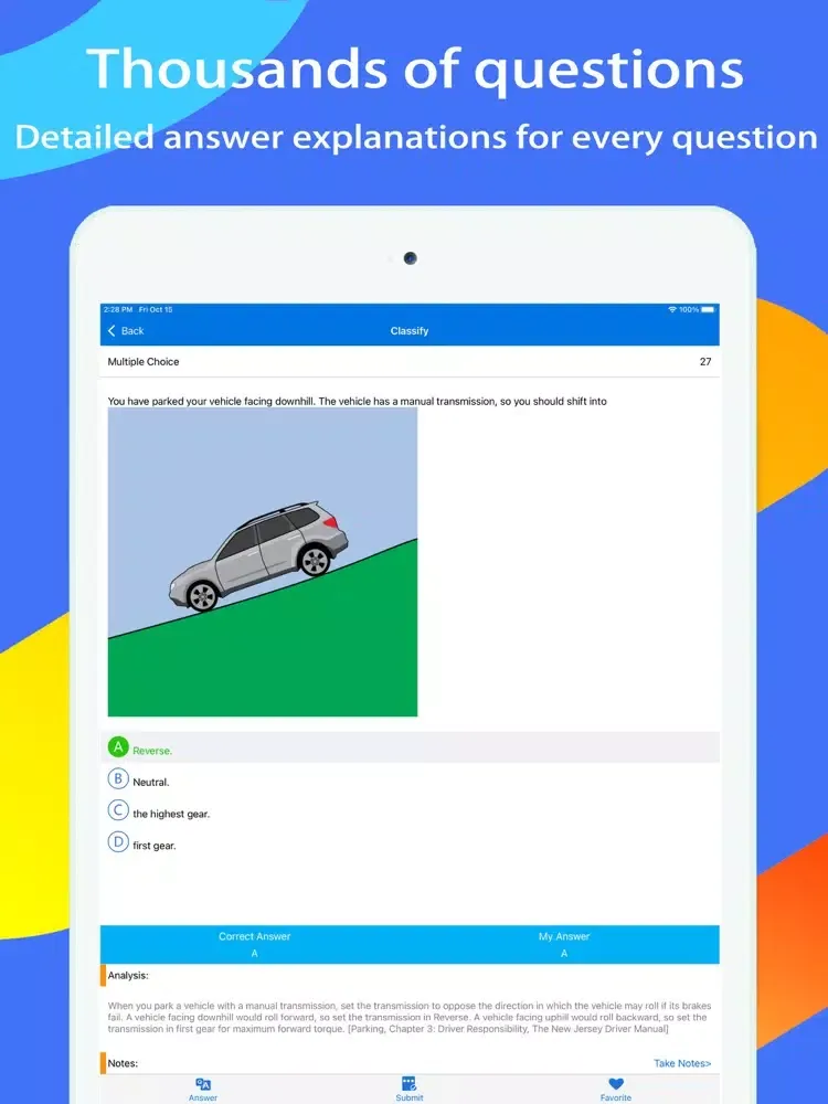 New Jersey DMV Test Expert iPad  Ekran Görüntüleri