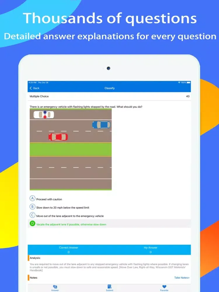 Wisconsin DMV Test Expert iPad  Ekran Görüntüleri