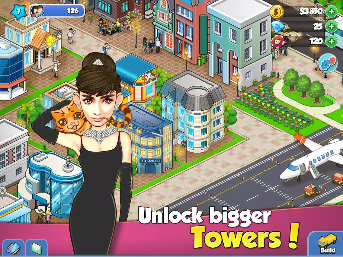 Tower Sim : Pixel Tycoon City iPad  Screenshots