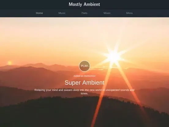 ภาพหน้าจอของ Mostly Ambient iPad 