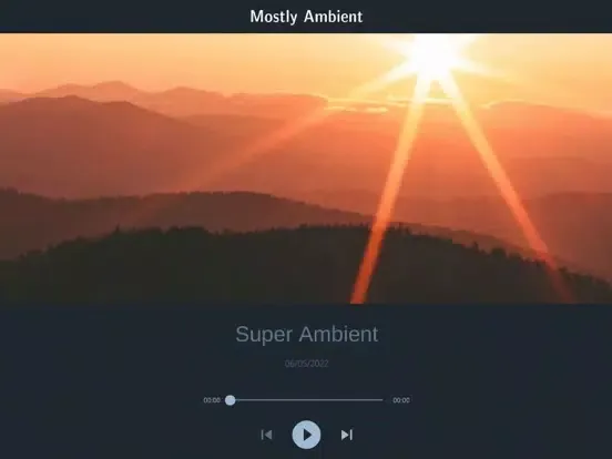 ภาพหน้าจอของ Mostly Ambient iPad 