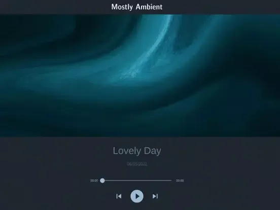 ภาพหน้าจอของ Mostly Ambient iPad 