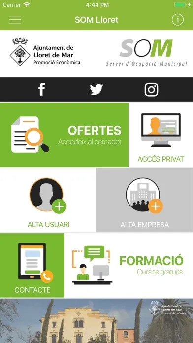 Screenshot di SOM Lloret Servei d'Ocupació