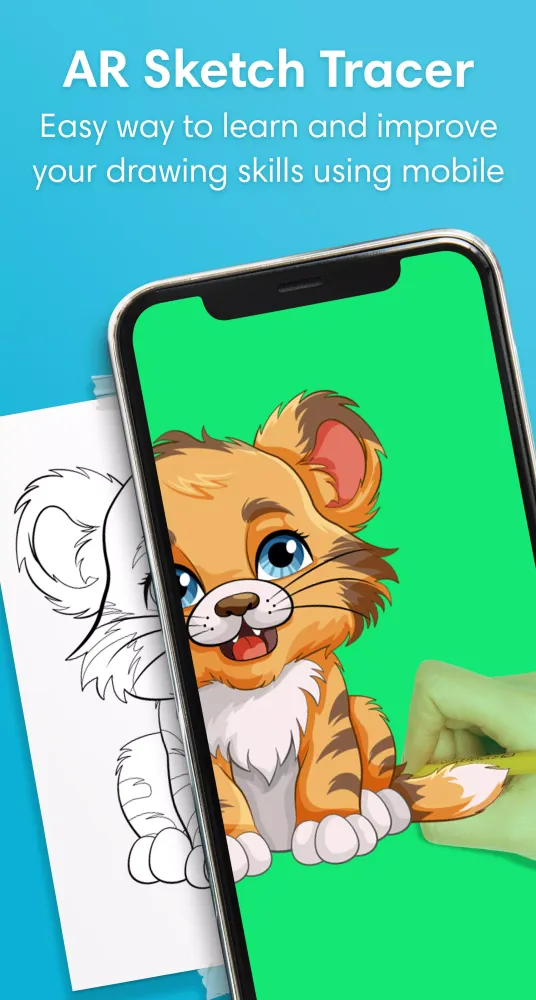 ภาพหน้าจอของ AR Draw Sketch - Trace & Paint