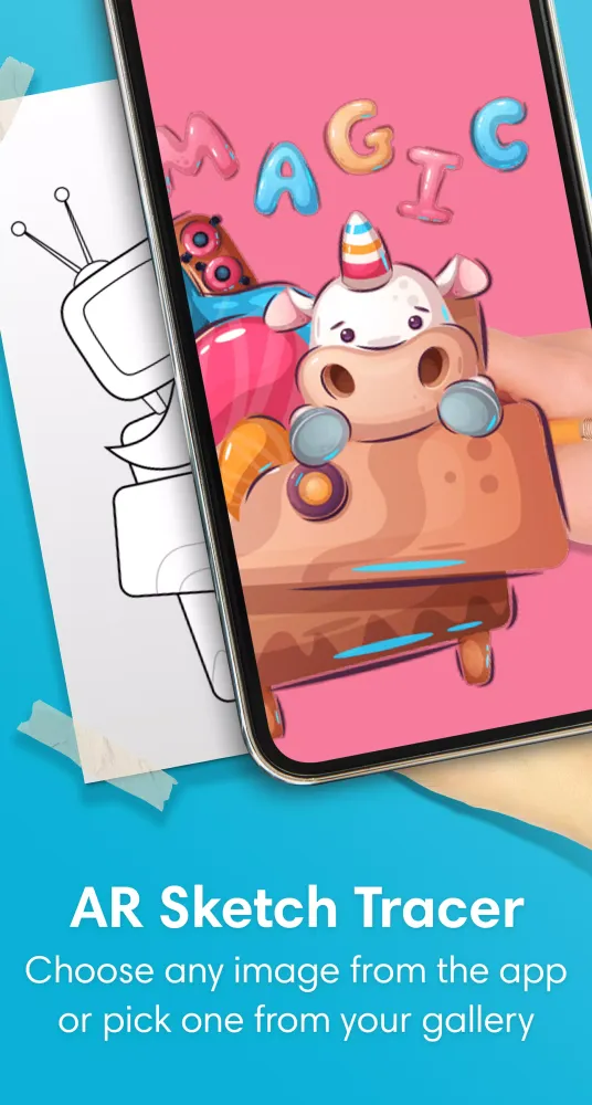 ภาพหน้าจอของ AR Draw Sketch - Trace & Paint