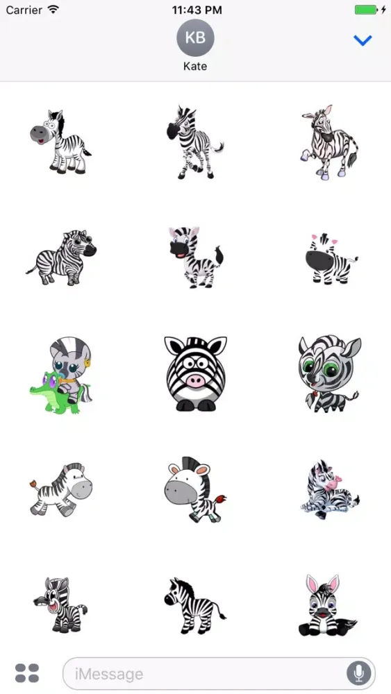 Zebras Stickers Screenshots