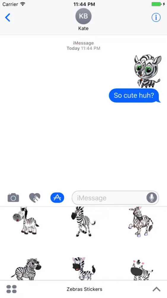 Zebras Stickers Screenshots