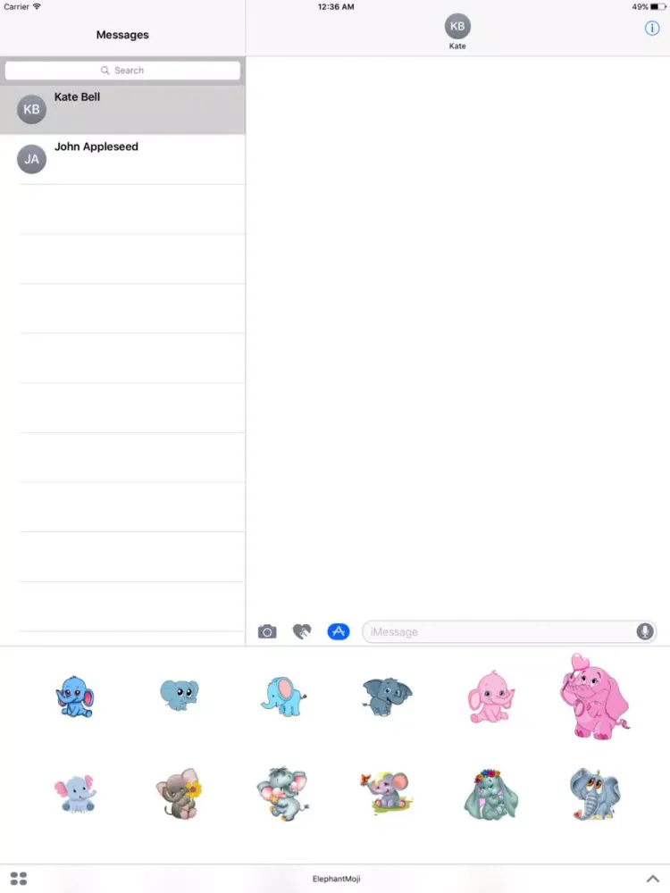 ElephantMoji - Best Elephant Emoji & Stickers iPad  スクリーンショット