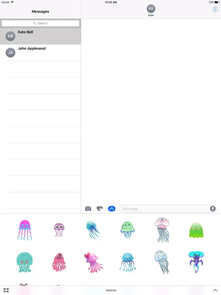 JellyFish Stickers iPad  スクリーンショット