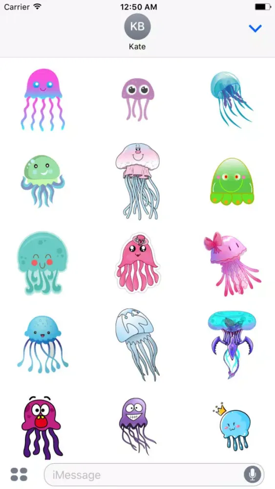 JellyFish Stickers スクリーンショット