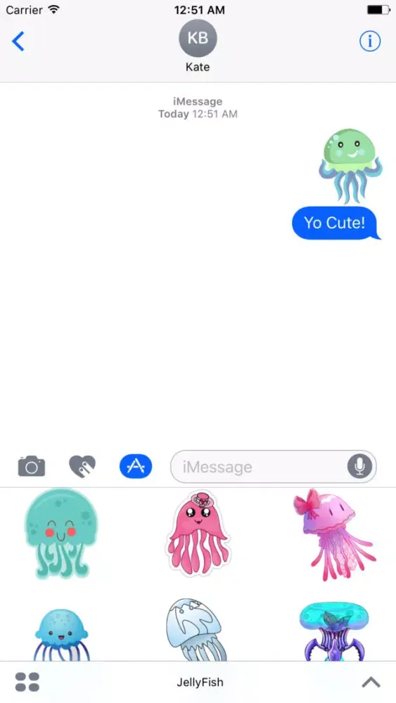 JellyFish Stickers スクリーンショット