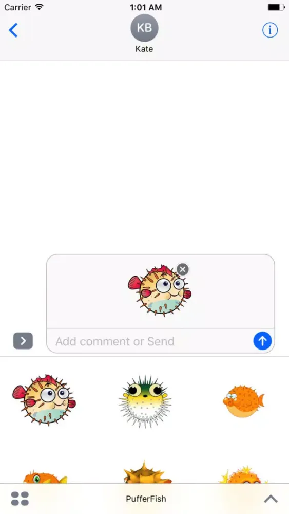 PufferFish Stickers Screenshots