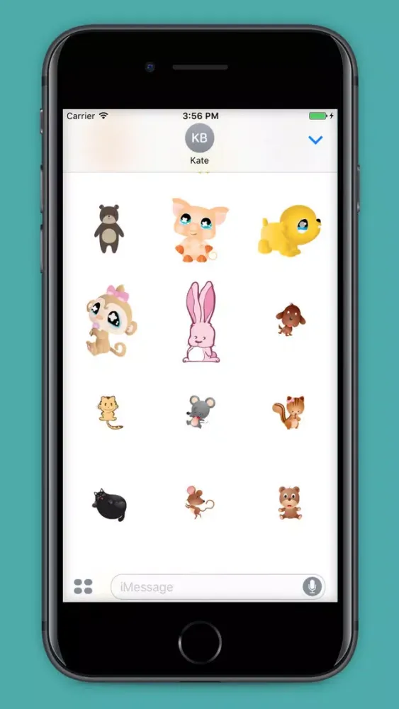 Tangkapan layar 99 Animals Stickers