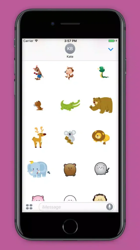 Tangkapan layar 99 Animals Stickers