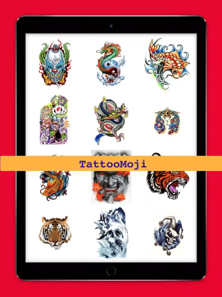Capturas de pantalla de TattooMoji - 100 Best Tattoo Stickers And Emojis iPad 