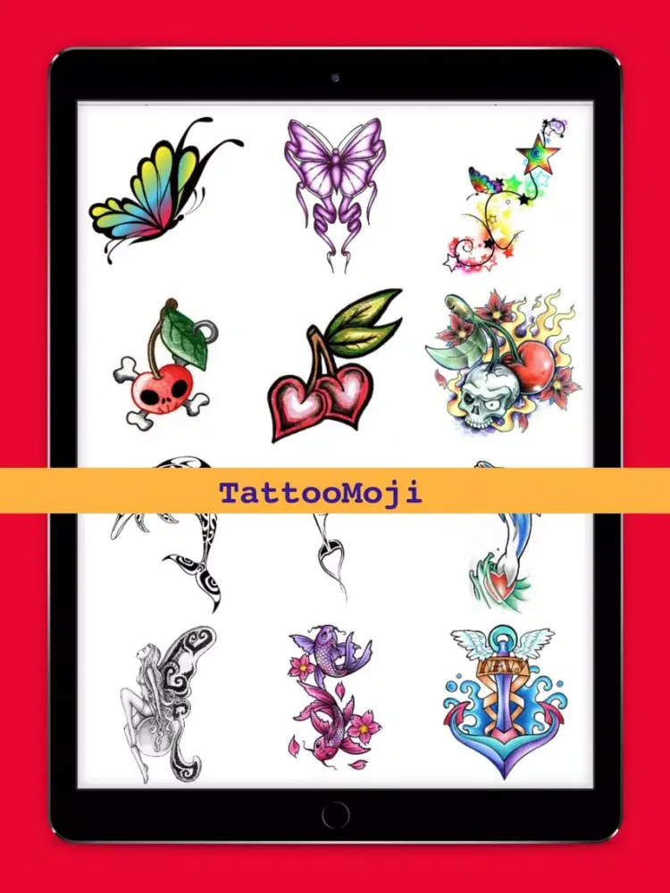 Capturas de pantalla de TattooMoji - 100 Best Tattoo Stickers And Emojis iPad 