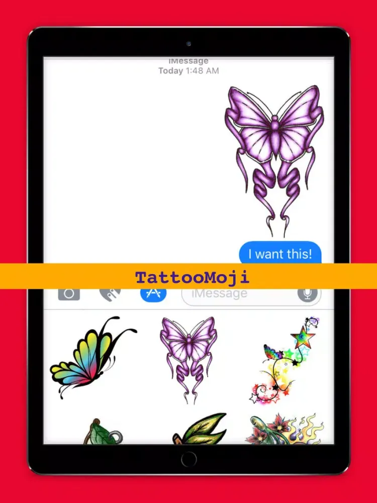 Capturas de pantalla de TattooMoji - 100 Best Tattoo Stickers And Emojis iPad 