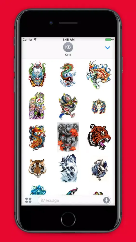 Capturas de pantalla de TattooMoji - 100 Best Tattoo Stickers And Emojis