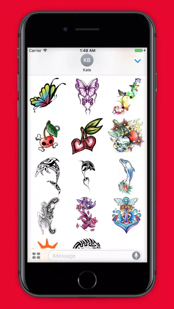 Capturas de pantalla de TattooMoji - 100 Best Tattoo Stickers And Emojis