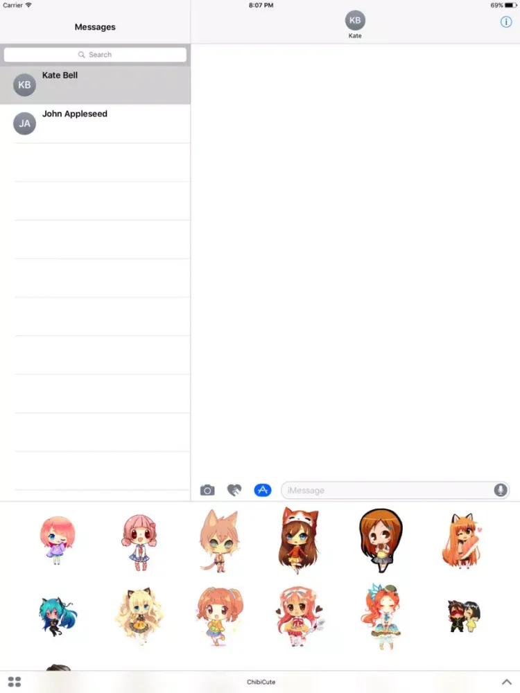 Ảnh chụp màn hình của Chibi Cute Stickers iPad 