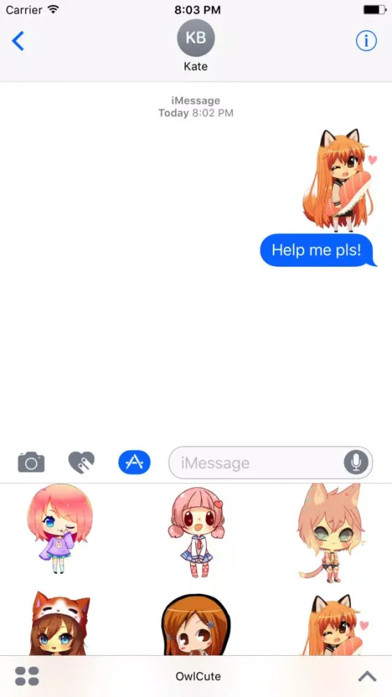 Ảnh chụp màn hình của Chibi Cute Stickers