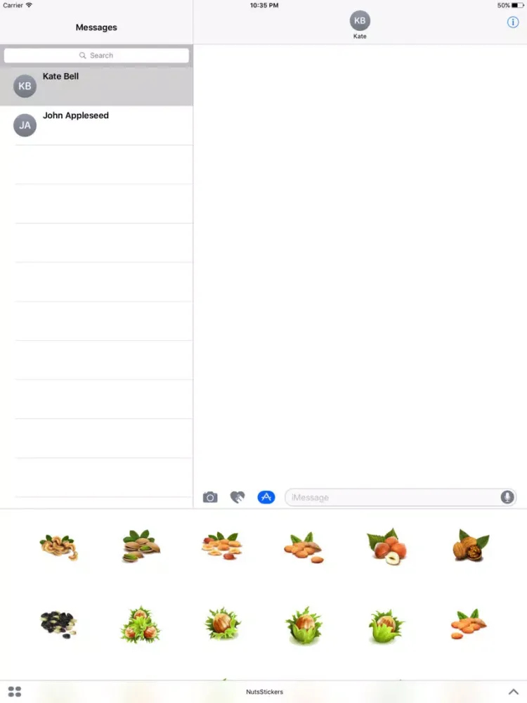 Скриншоты Nuts Stickers iPad 