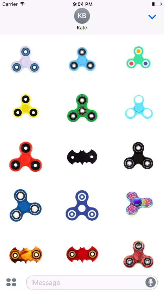 Tangkapan skrin Fidget Spinner Sticker