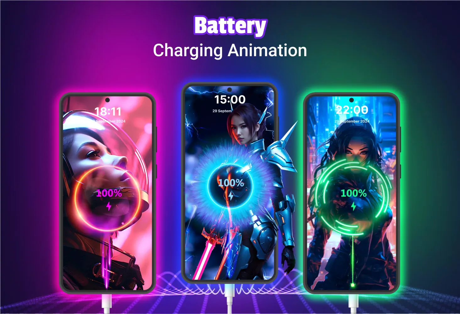 Battery Charging Animations 3D Screenshots