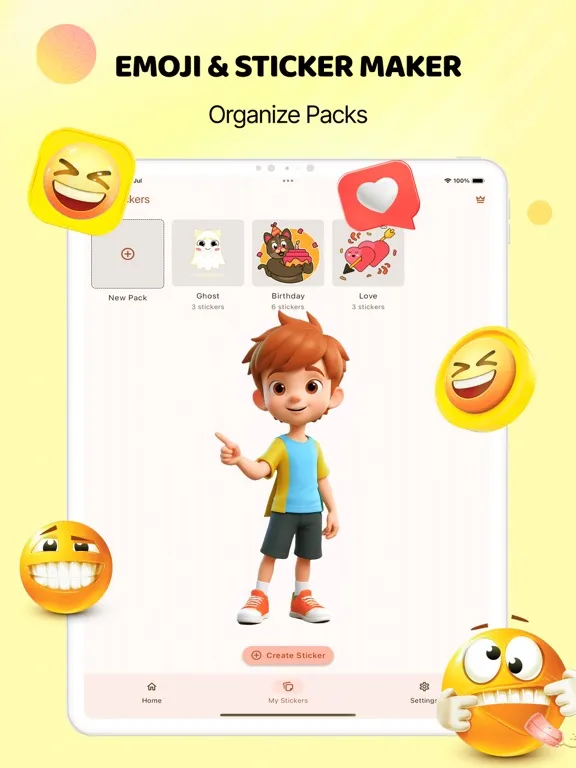 Sticker Maker & Emoji Maker iPad  Ekran Görüntüleri
