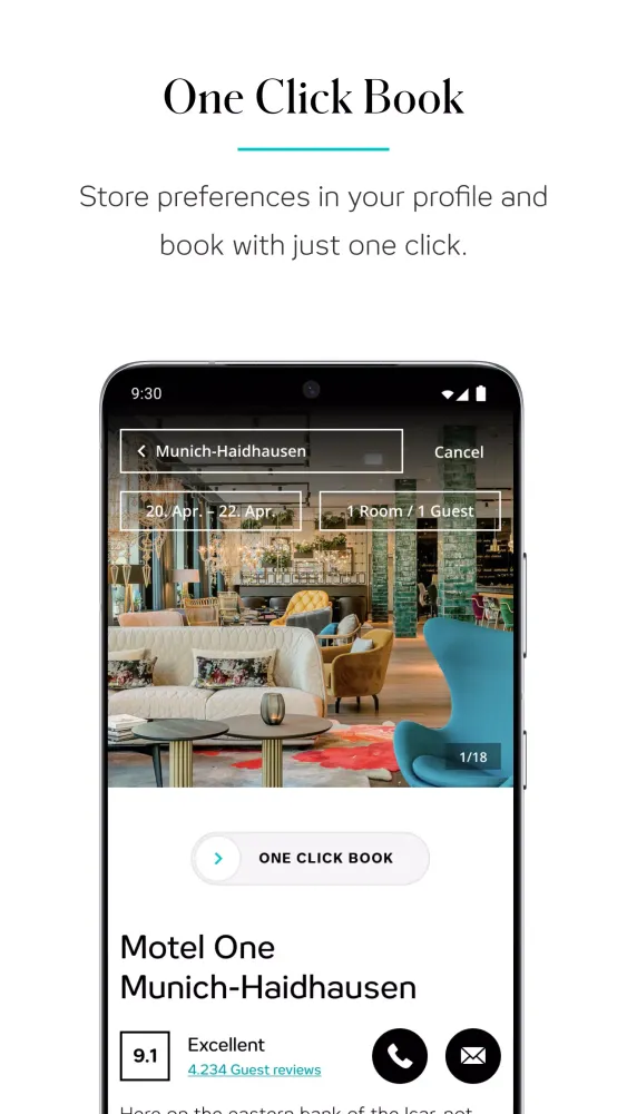 Motel One スクリーンショット