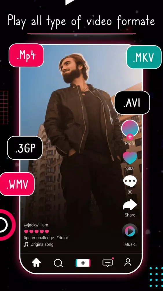Tik Tik Video Player - All Format Tik Tik Player Screenshots