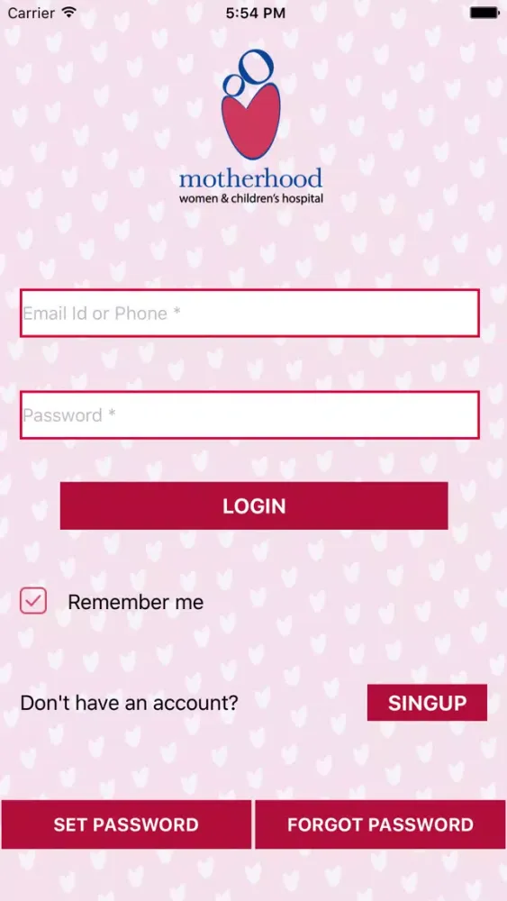 Скриншоты Motherhood App