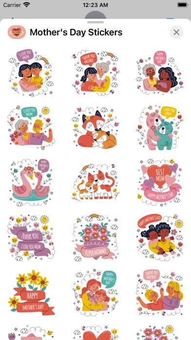 Captures d'écran de Mother's Day Stickers 2024