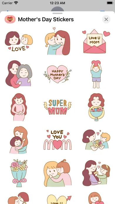 Captures d'écran de Mother's Day Stickers 2024