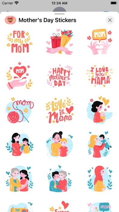 Captures d'écran de Mother's Day Stickers 2024