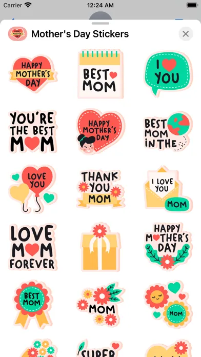 Captures d'écran de Mother's Day Stickers 2024