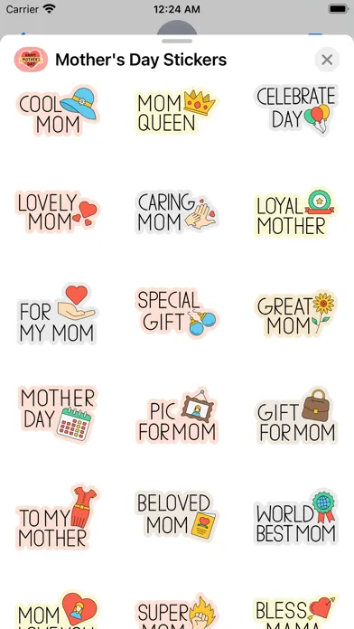 Captures d'écran de Mother's Day Stickers 2024