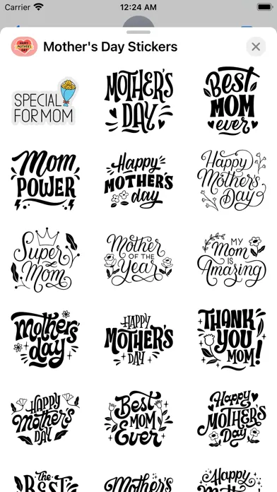 Captures d'écran de Mother's Day Stickers 2024