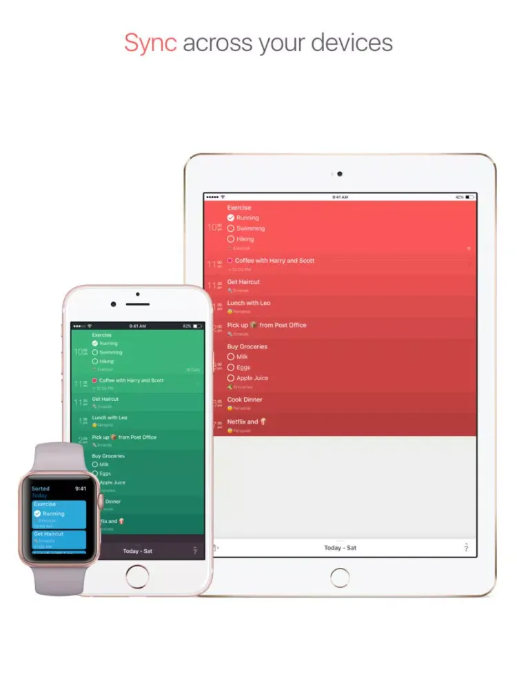 Capturas de pantalla de Sorted: Master Your Day iPad 