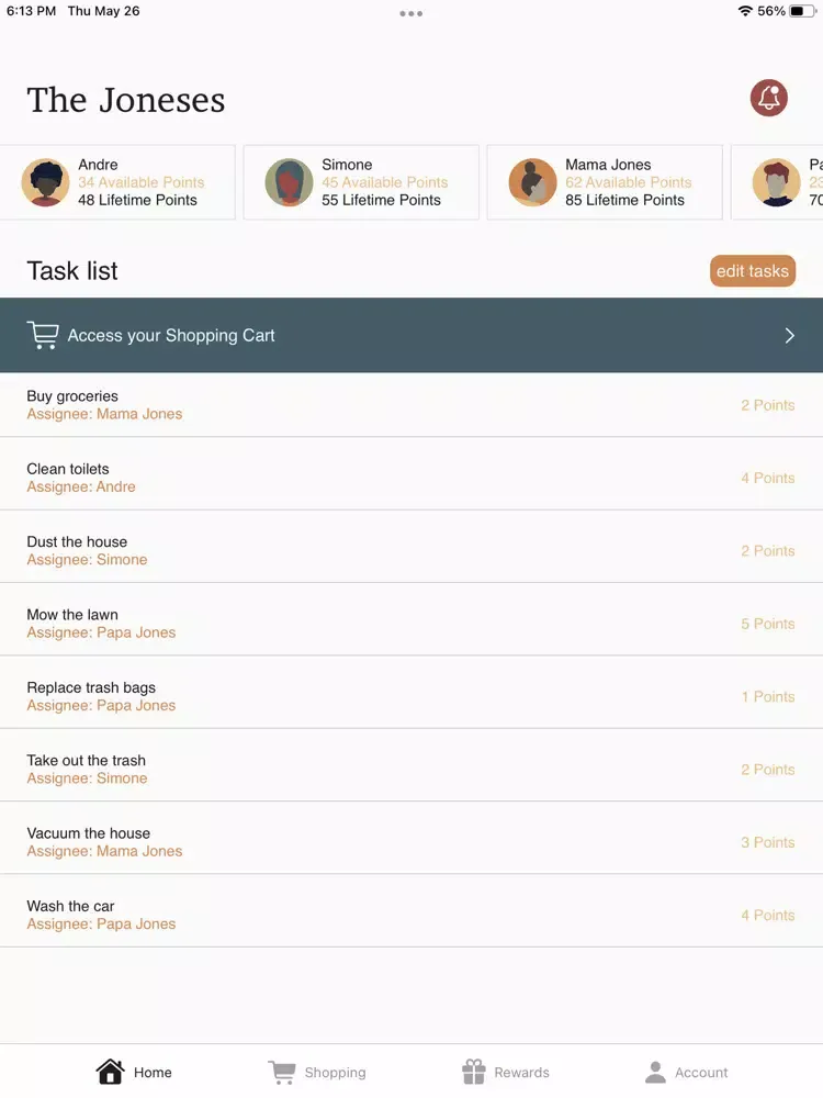 Zrzuty ekranu HomeAide: Household Management iPad 