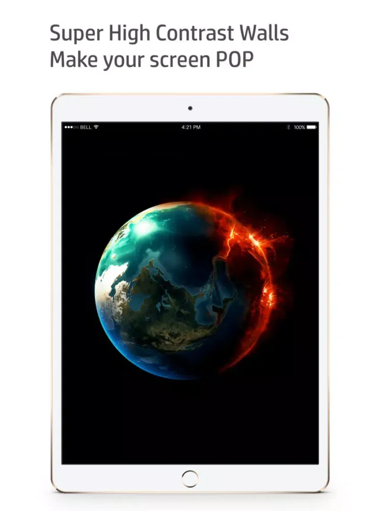 Super AMOLED Dark Wallpapers iPad  سکرین شاٹس