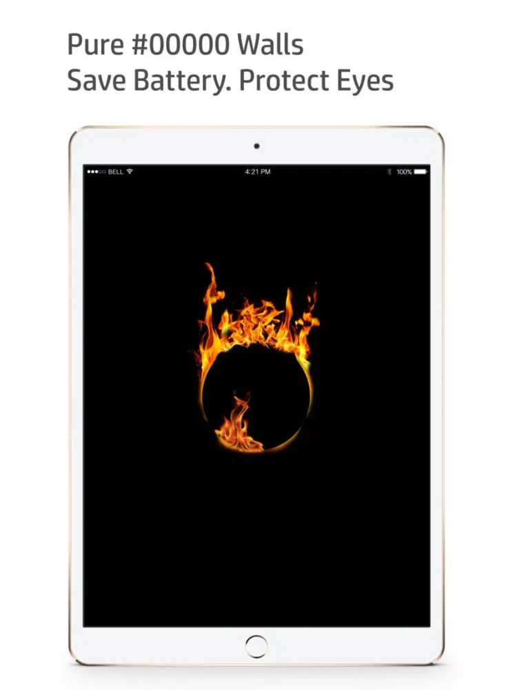 Super AMOLED Dark Wallpapers iPad  سکرین شاٹس