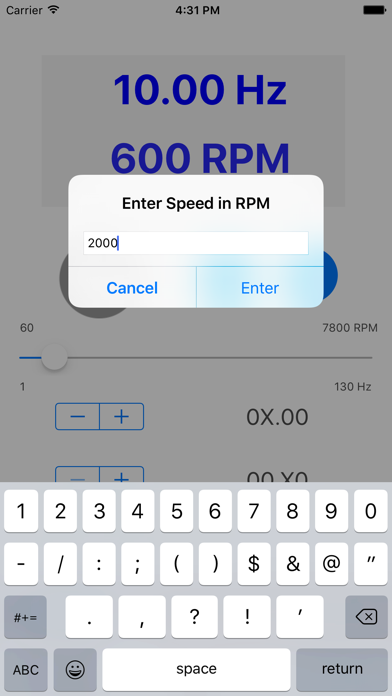 Tangkapan layar Strobe Light Tachometer
