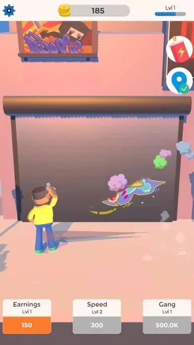 Capturas de tela do Graffiti Idle