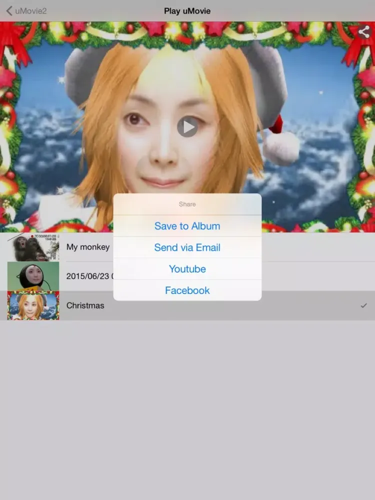 Capturas de tela do uMovie2 iPad 