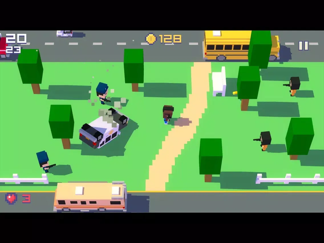 Tangkapan skrin Road Run 2 - Dodge traffic iPad 