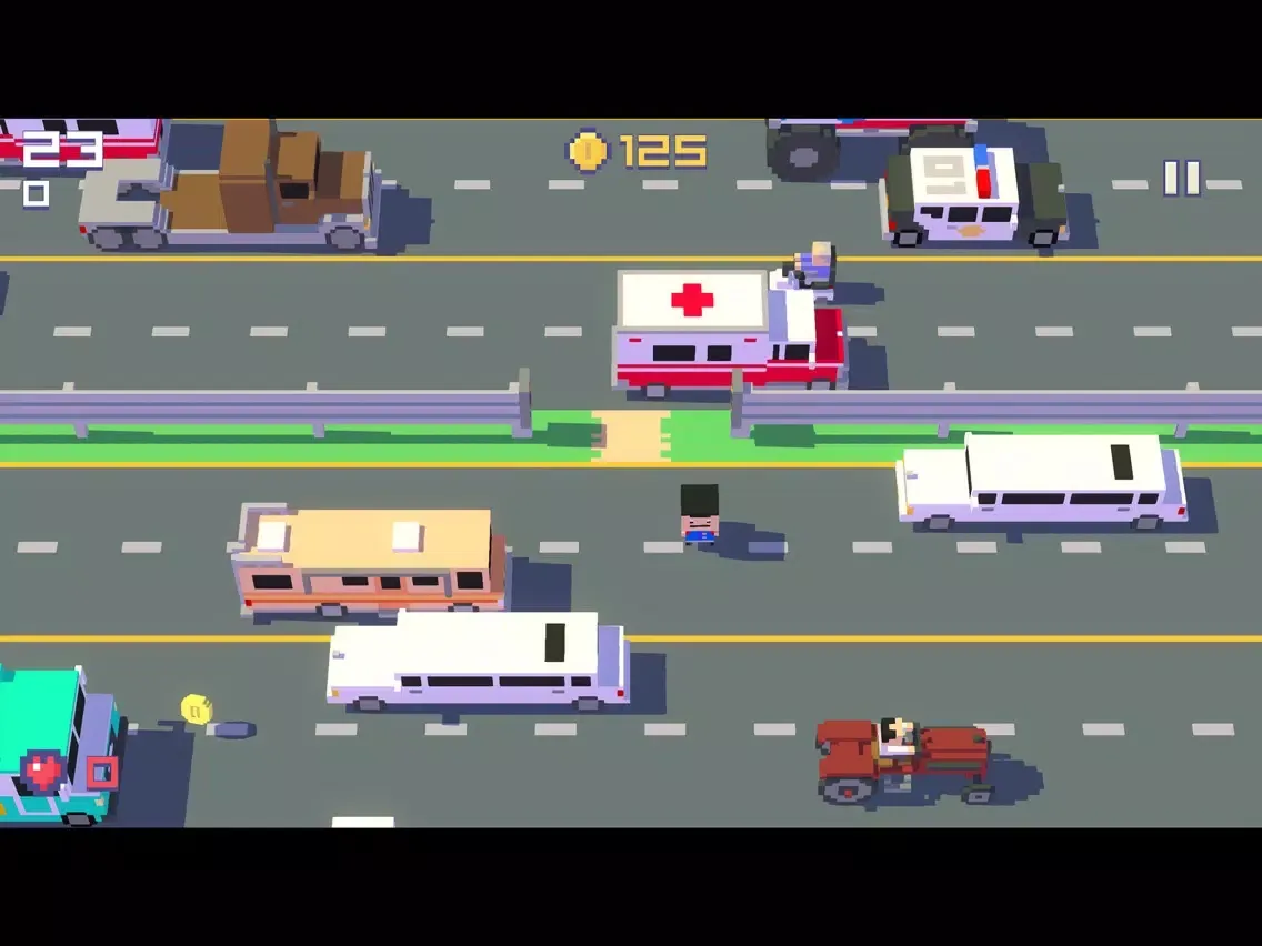 Tangkapan skrin Road Run 2 - Dodge traffic iPad 