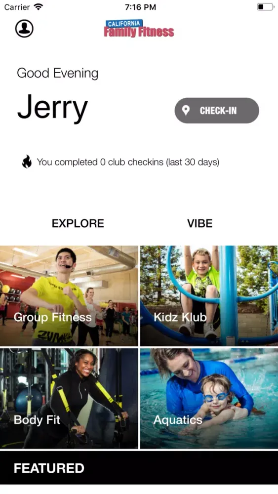 Screenshot di California Family Fitness