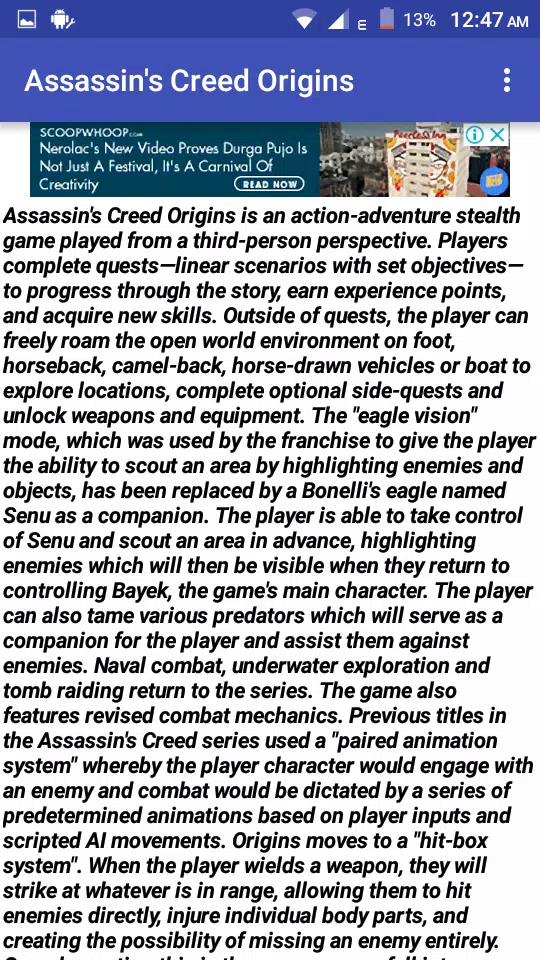 History of Assassin's Creed Origins的應用截圖1
